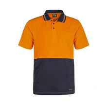 Load image into Gallery viewer, Hi Vis Two Tone Short Sleeve Cotton Back Polo with Pocket
