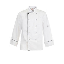 Load image into Gallery viewer, Exec Chef Jacket with Piping Long Sleeve

