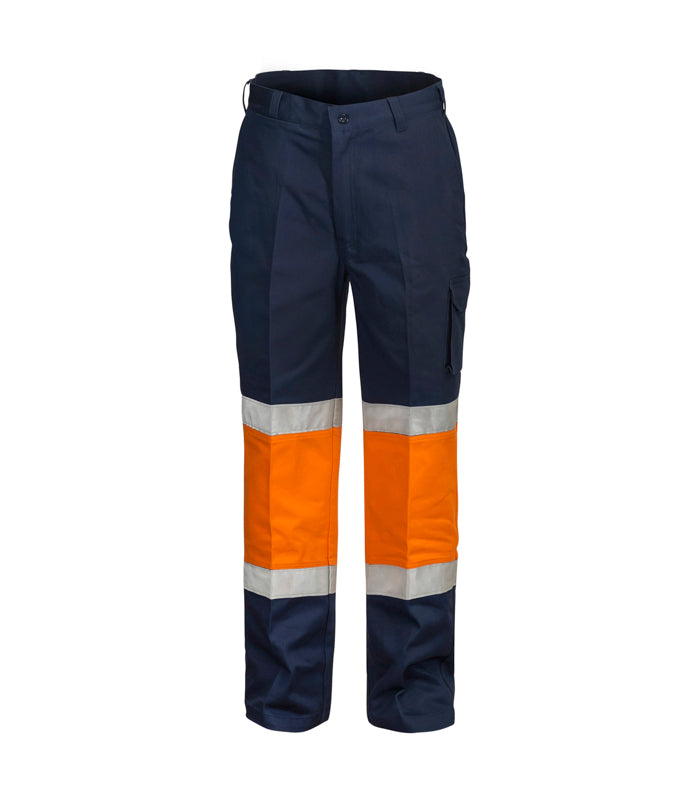 Modern Fit Cotton Drill Cargo Trouser with Contrast Knee & CSR Reflective Tape