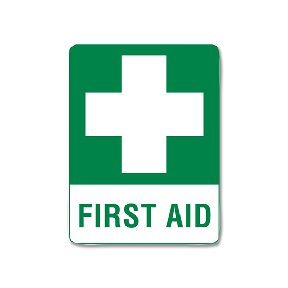 AeroSupplies First Aid Signs (Medium Metal)