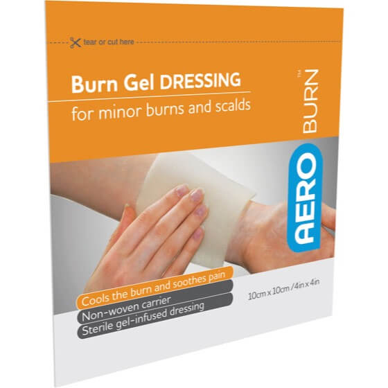 AeroBurn Burn Gel-Infused Dressings 10cm x 10cm