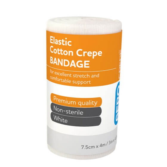 AeroCrepe Elastic Cotton Crepe Bandages 7.5cm x 4m