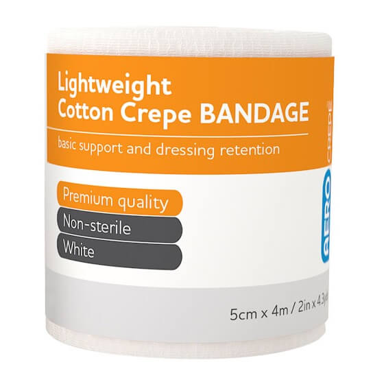 AeroCrepe Light Cotton Crepe Bandages 5cm x 4m
