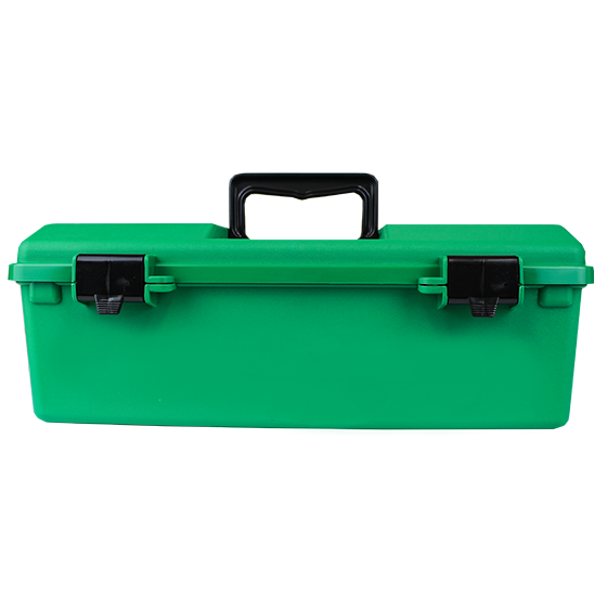 Green Plastic Cases with Liftout Tray Medium