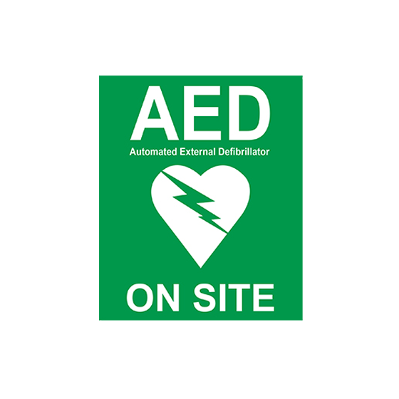 On Site AED Sticker