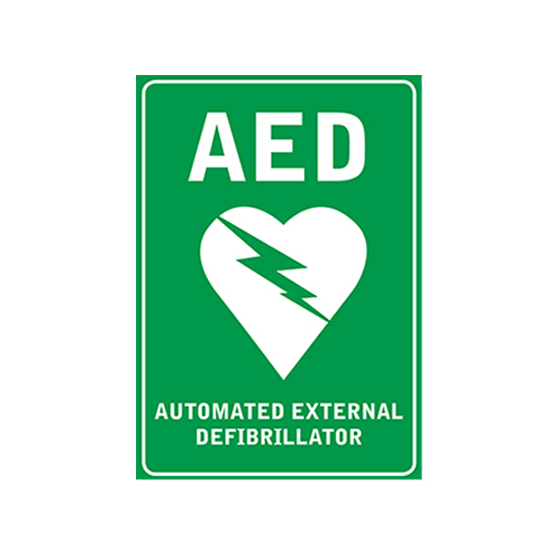 Poly AED Wall Sign