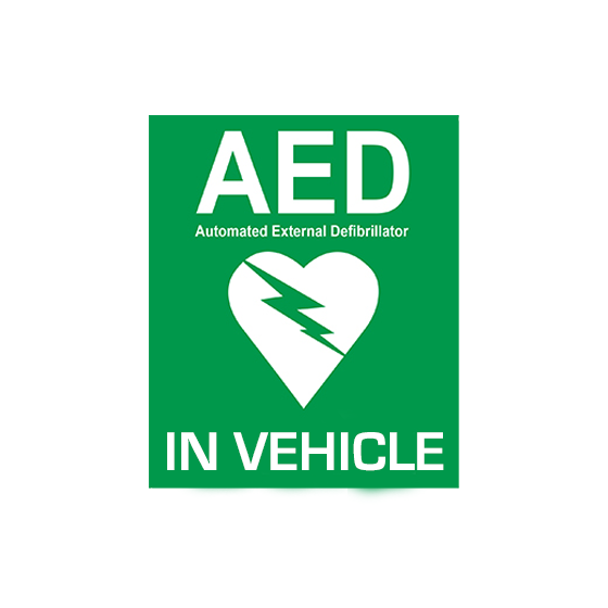 Vehicle AED Sticker