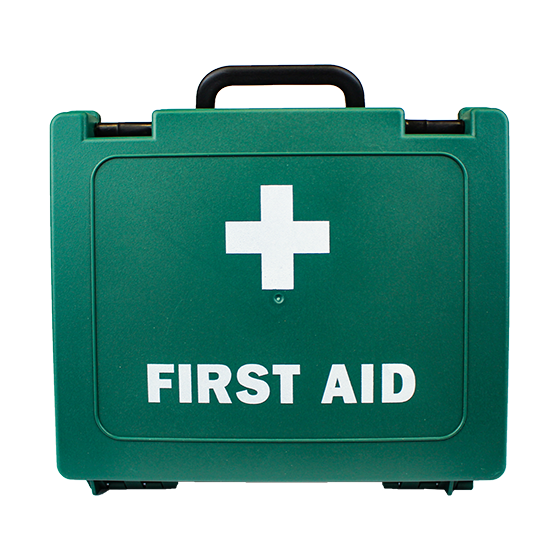 Green Plastic First Aid Cases - Medium