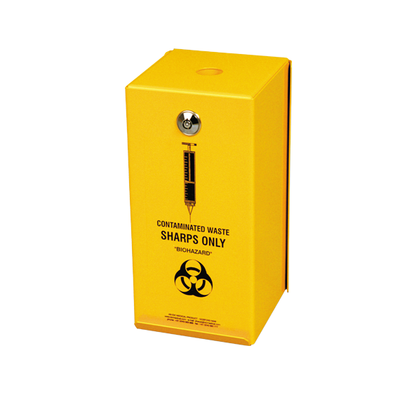 AeroHazard Sharps Disposal Container - Steel Security Case to suit 2L