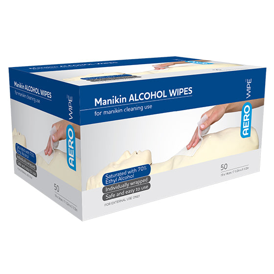 Manikin Alcohol Wipes Box/50