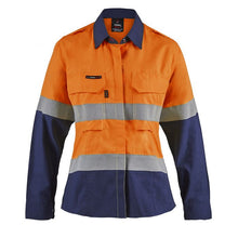 Load image into Gallery viewer, Torrent HRC2 Ladies Hi Vis Two Tone Open Front Shirt with Gusset Sleeves &amp; FR Reflective Tape
