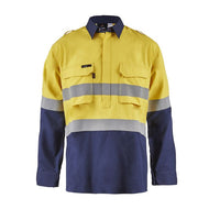 Torrent HRC2 Mens Hi Vis Two Tone Close Front Shirt with Gusset Sleeves & FR Reflective Tape